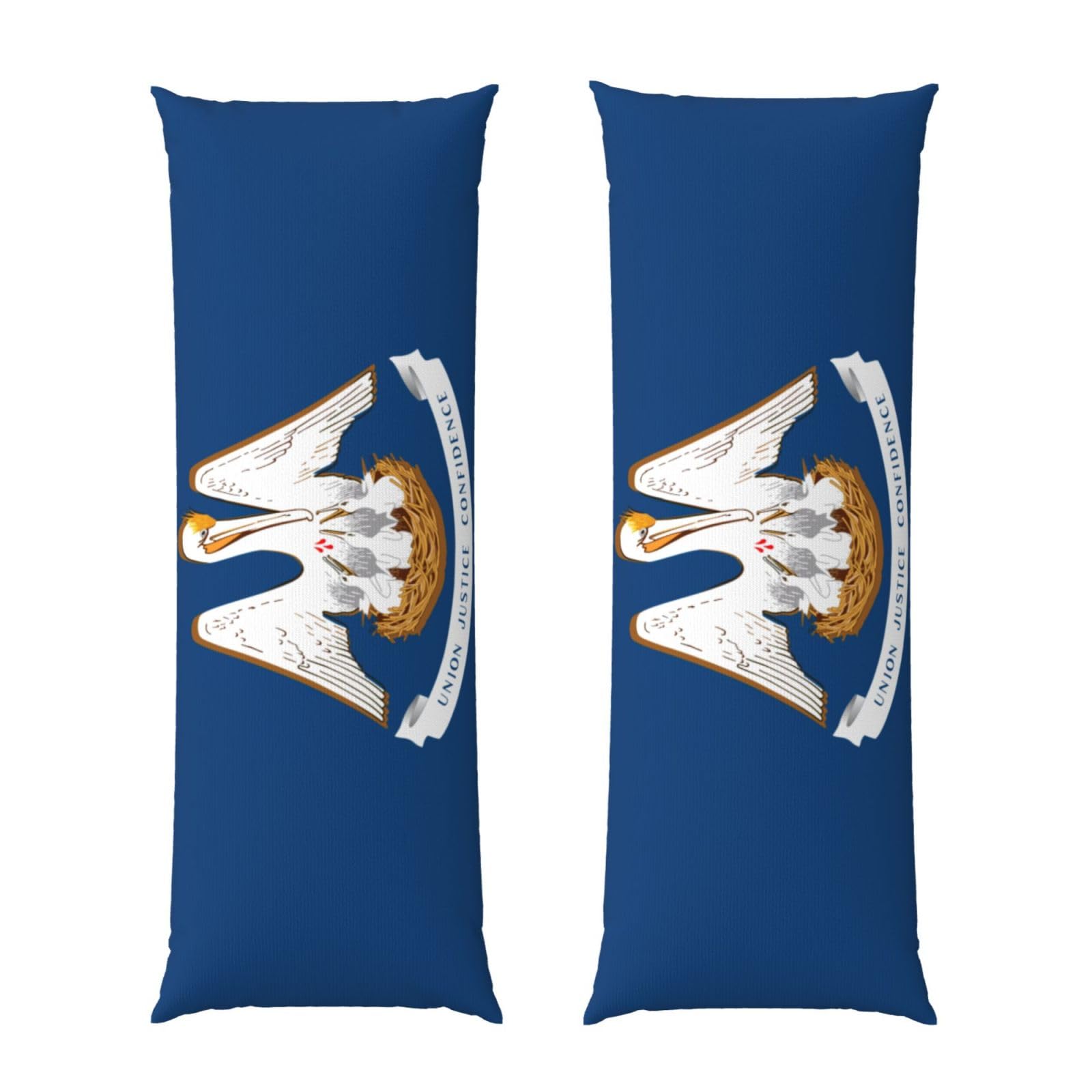 Taie d'oreiller longue Louisiane imprimée housse de coussin de corps 50x150cm