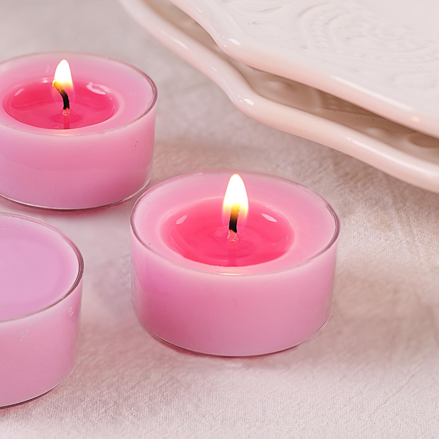 Lavender Scented Tealight Candles – 14 Pack, 100% Pure Palm Wax, 6-Hour Burn, Purple Aromatherapy Tea Lights for Relaxation, Spa, Meditation, Bedroom, Clean Burn & Smokeless - Image 7