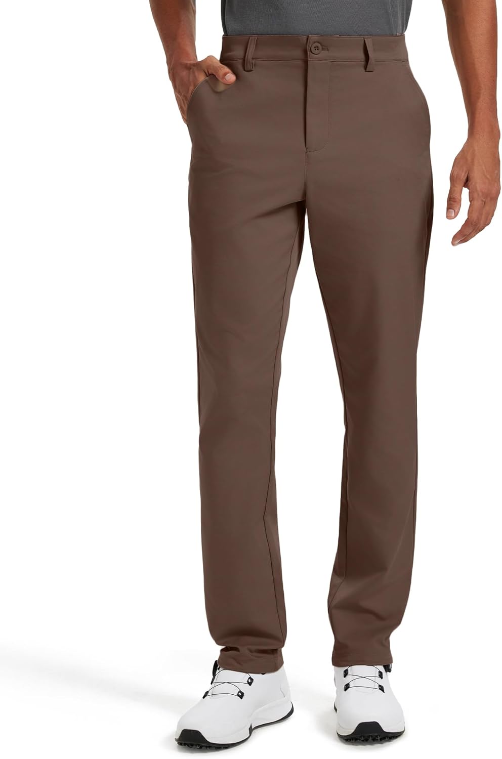 Men's Classic Fit Stretch Golf & Dress Work Pants 30''/32''/34'' - All-Day Comfort Performance Trousers for Business & Travel