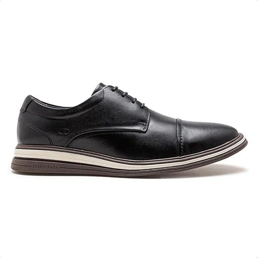Sapato de Couro Democrata Masculino Dune Hi-Soft 292-001