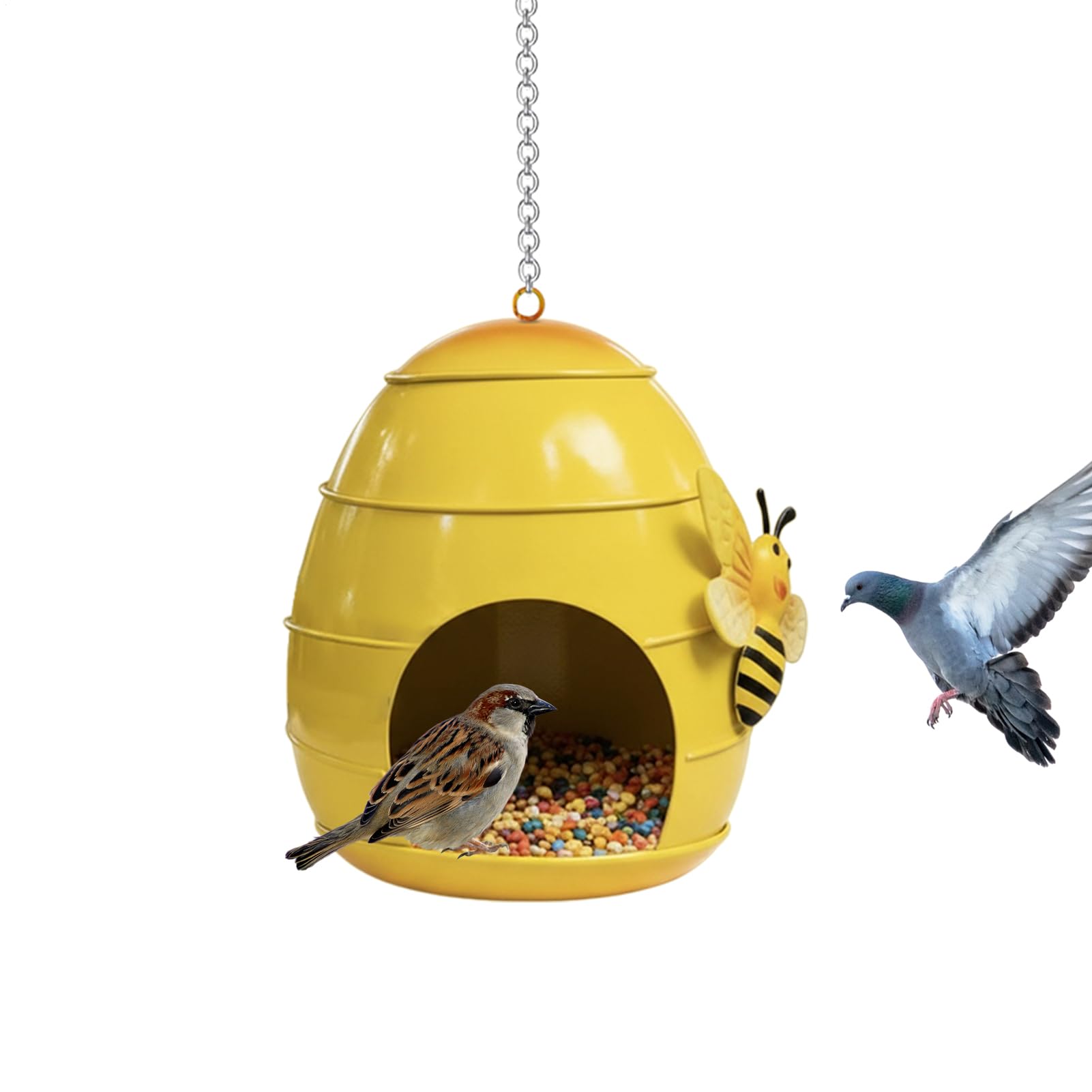 Mangeoire oiseaux extérieur pour protéger les graines de la pluie dans votre jardin