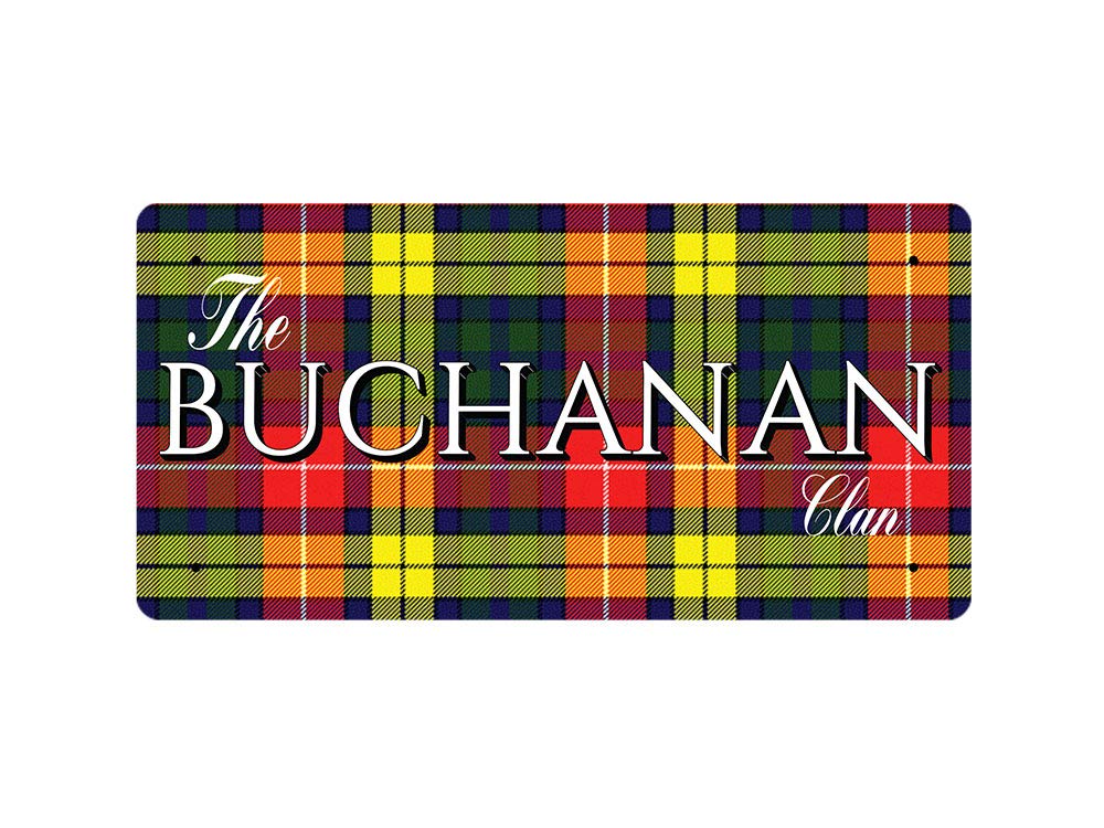 The Buchanan Clan (Buchanan Modern Tartan) - Metal Sign
