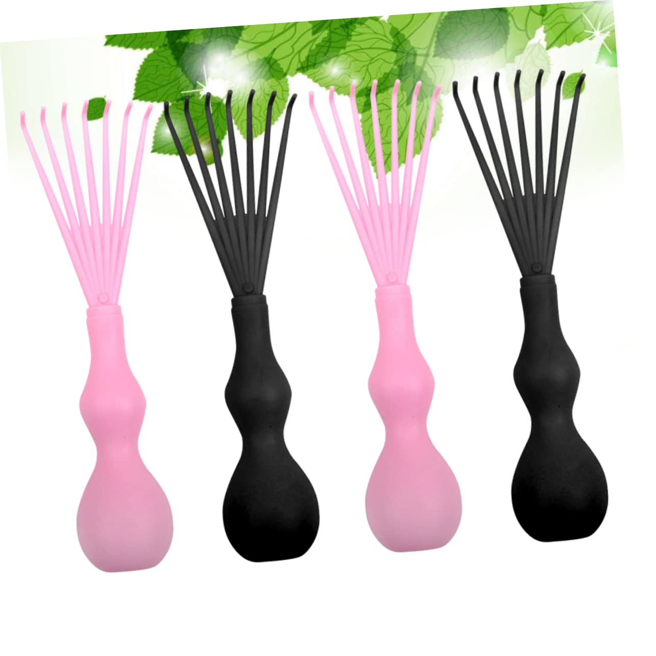 Beatifufu Portable Comb Hair Cleaner 6pcs Set for Hair Brush Comb Detangler Tool