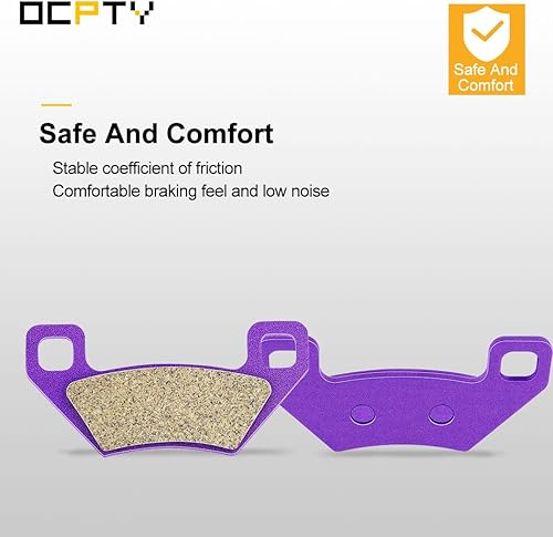 Miniatura 5 de OCPTY Pastillas de freno de fibra de carbono aptas para 2013-2014 para Arctic Wildcat X 1000, 2011-2013 para Arctic XC450, 2012 para KYMCO Maxxer