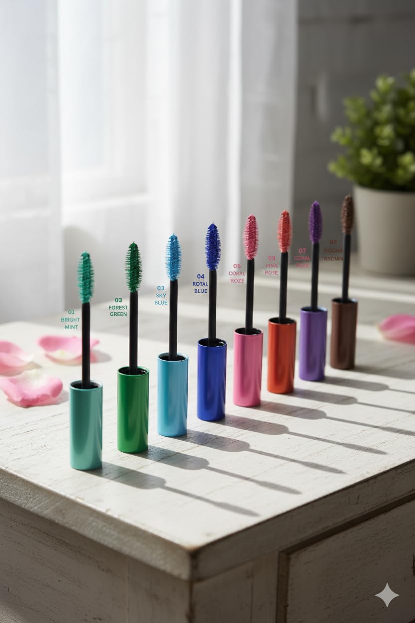 希少　magmaglass Pink/Purple Two-Tone Golden Rose Flash Lash Colored Mascara, 9 ml, No. 04 Royal Blue