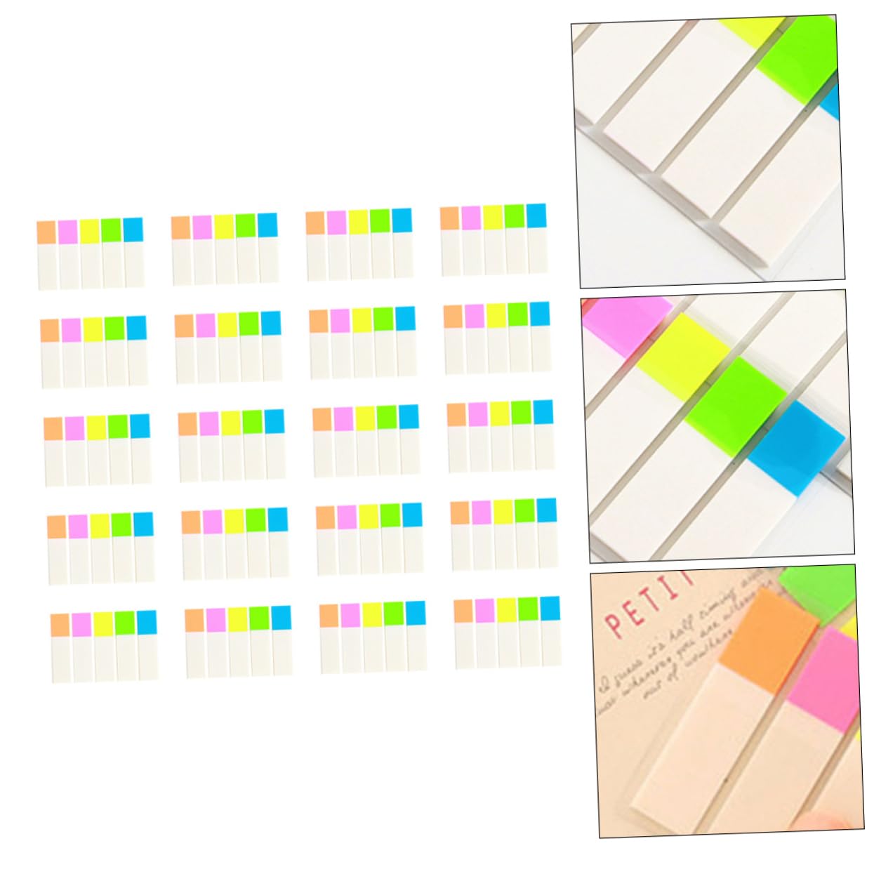 NUOBESTY 60sets Etichette Adesive Colorate Per Indici Stickers Per Ufficio e Scuola Per Studio e Organizzazione