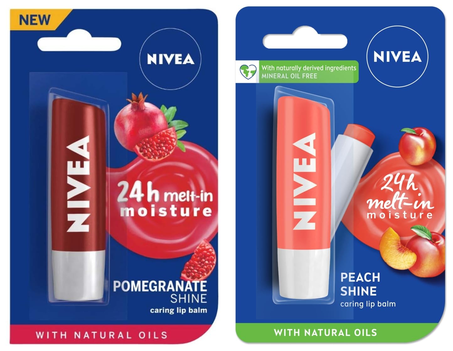 NIVEA Lip Balm, Pomegranate Shine, 4.8g and NIVEA Lip Balm, Fruity Peach Shine, 4.8g-image-19