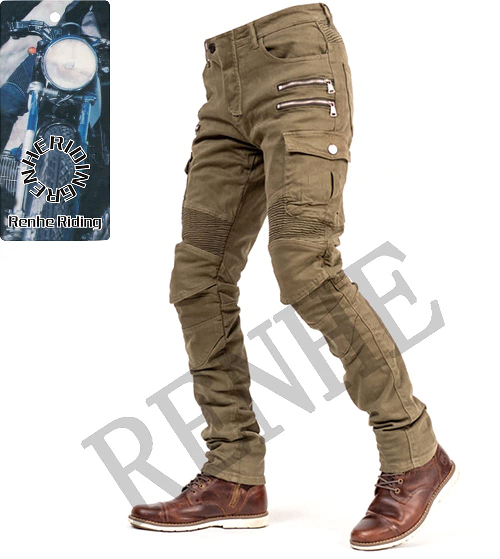 Amazon | RENHE バイク用パンツ メンズ ライディングパンツ