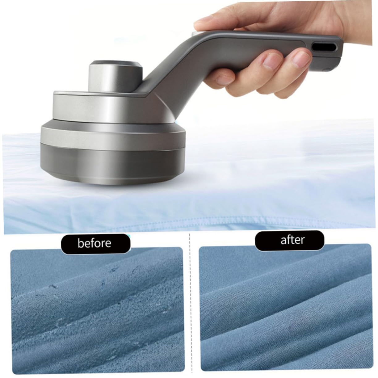 Healeved 1pezzi Rasoio Ricaricabile Per Levapelucchi Portatile Design Usb Ricaricabile Per Maglioni Coperte e Tendaggi