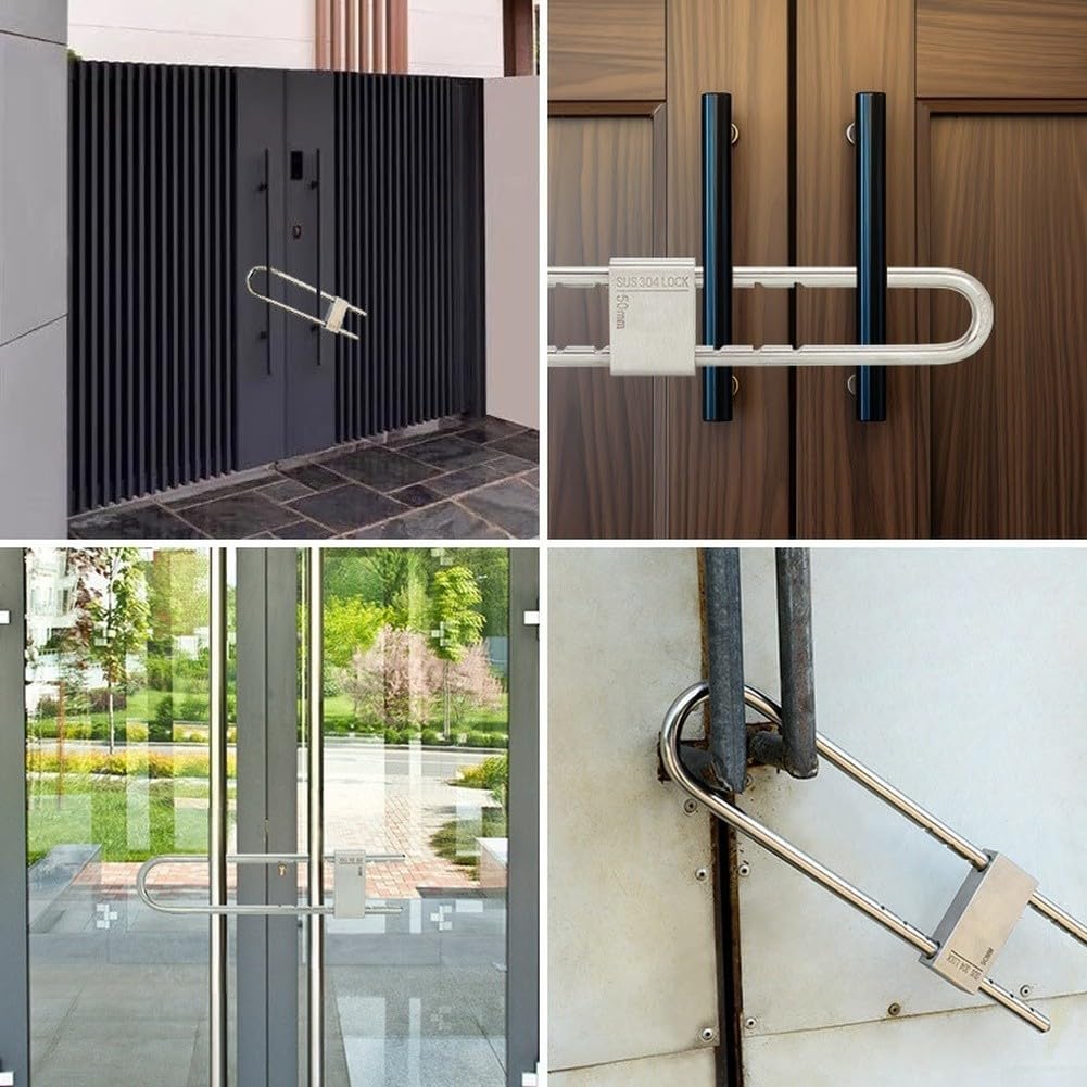 Lucchetto Sicurezza U in Acciaio 304 Antiruggine Lucchetto Sicurezza(70mm-300)