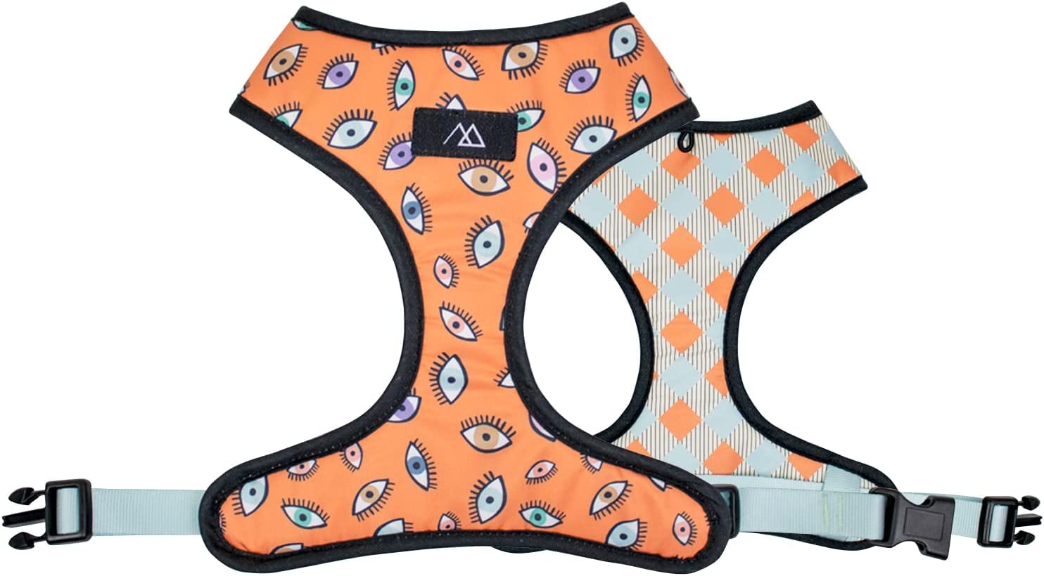 Consentida Arnés Reversible para Perros Pequeños - 19,5 x 18,5 cm - Diseño Eyes - Talla XS - Muy Resistente y Confortable - Seguro - Accesorios para Perros