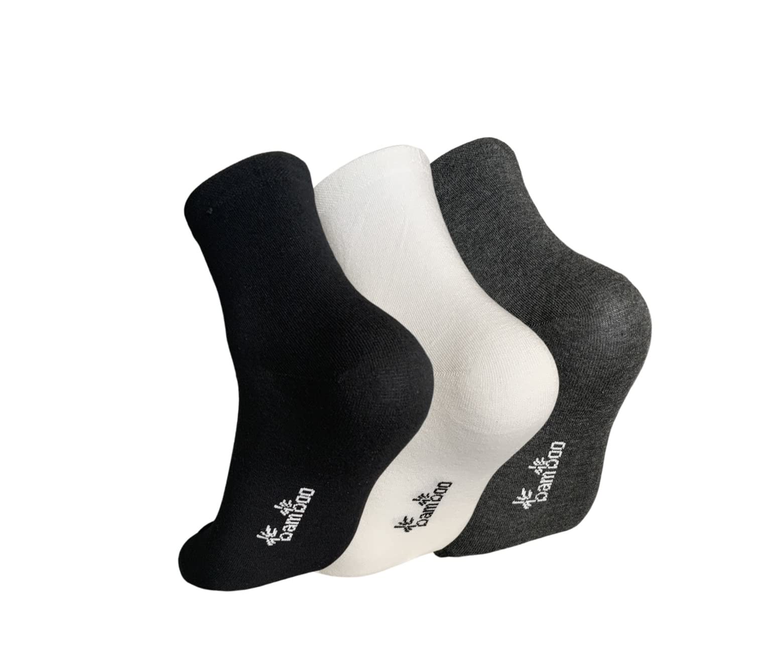 BANDEVO 6 PARES DE CALCETINES DE BAMBÚ, TRANSPIRABLES, ANTIOLOR, PARA HOMBRE Y MUJER, DEPORTE, TRABAJO, VESTIR, CLASICOS