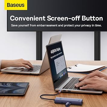 Baseus 7w1 UltraJoy 7 Bağlantı Noktalı Hub (USB-C'den 1xHDMI4K@30Hz+2xUSB 3.0+1xPD+RJ45+SD/TF3.0)