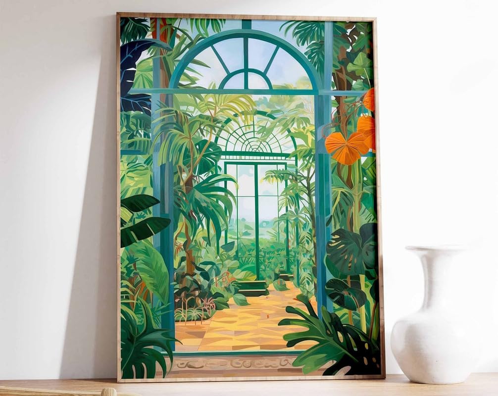 4 William Morris Print Vintage Botanical Gardens Poster Kew Gardens Print Rousseau Wall Art Vint A3 Poster on Canvas - Wall Art Home Decor Movie Poster Canvas Film Cinema Retro Vintage Cult Classic N