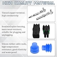 Vista 3 de WMYCONGCONG 10 kits de 4 pines de manera impermeable conector de cable eléctrico enchufe terminal (4 pines)