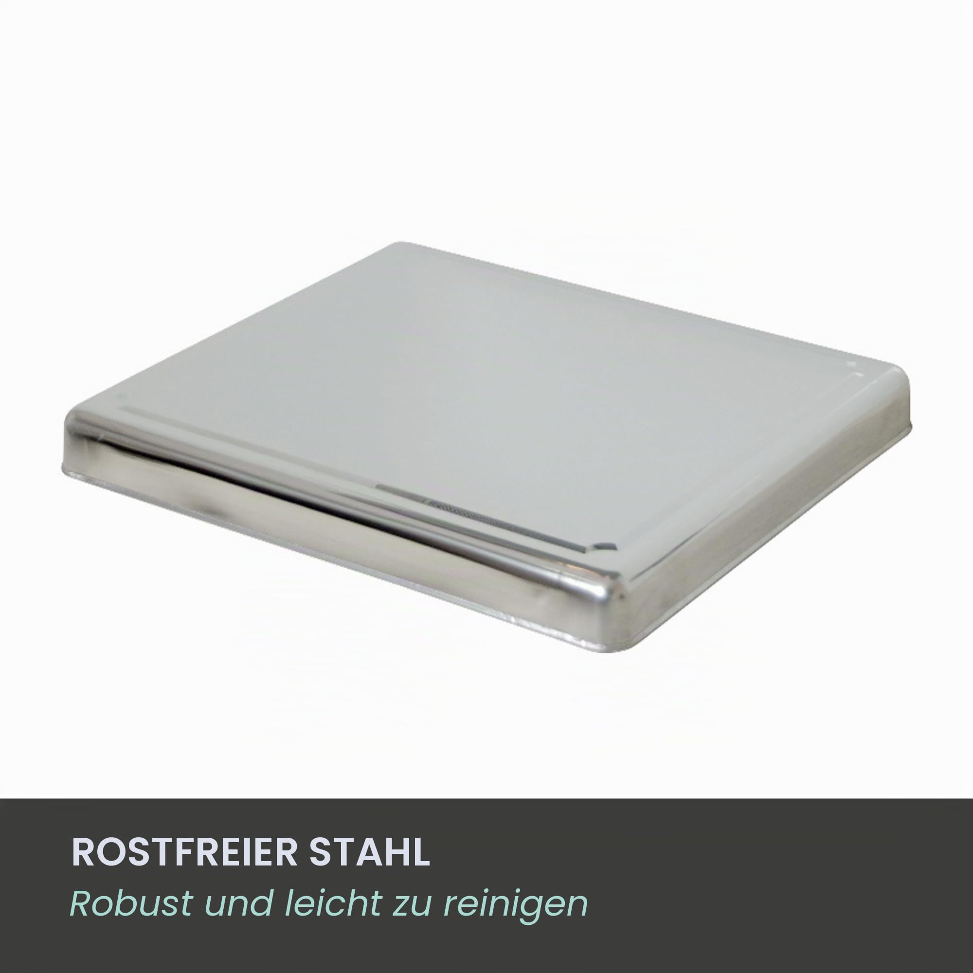 Jocca Kochfeldabdeckung aus Edelstahl, 52,5 x 60,5 x 5,5 cm, universell für Gas-, Induktion- und Glaskeramikkochfelder