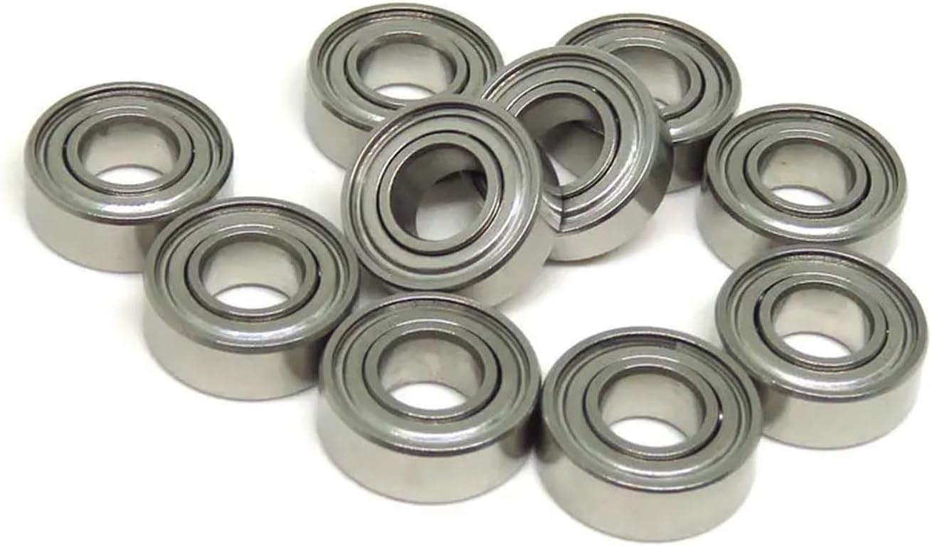 BAMMY 10pcs SMR115 ZZ 5x11x4 Mm 440C Stainless Steel Bearings MR115 Z SMR115Z 5 * 11 * 4 Mm RC Car & Reel Miniature Ball Bearing