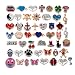RUBYCA Wholesale 50pcs Floating Charms Lot for DIY Glass Living Memory Locket Silver Gold Color Mix 7
