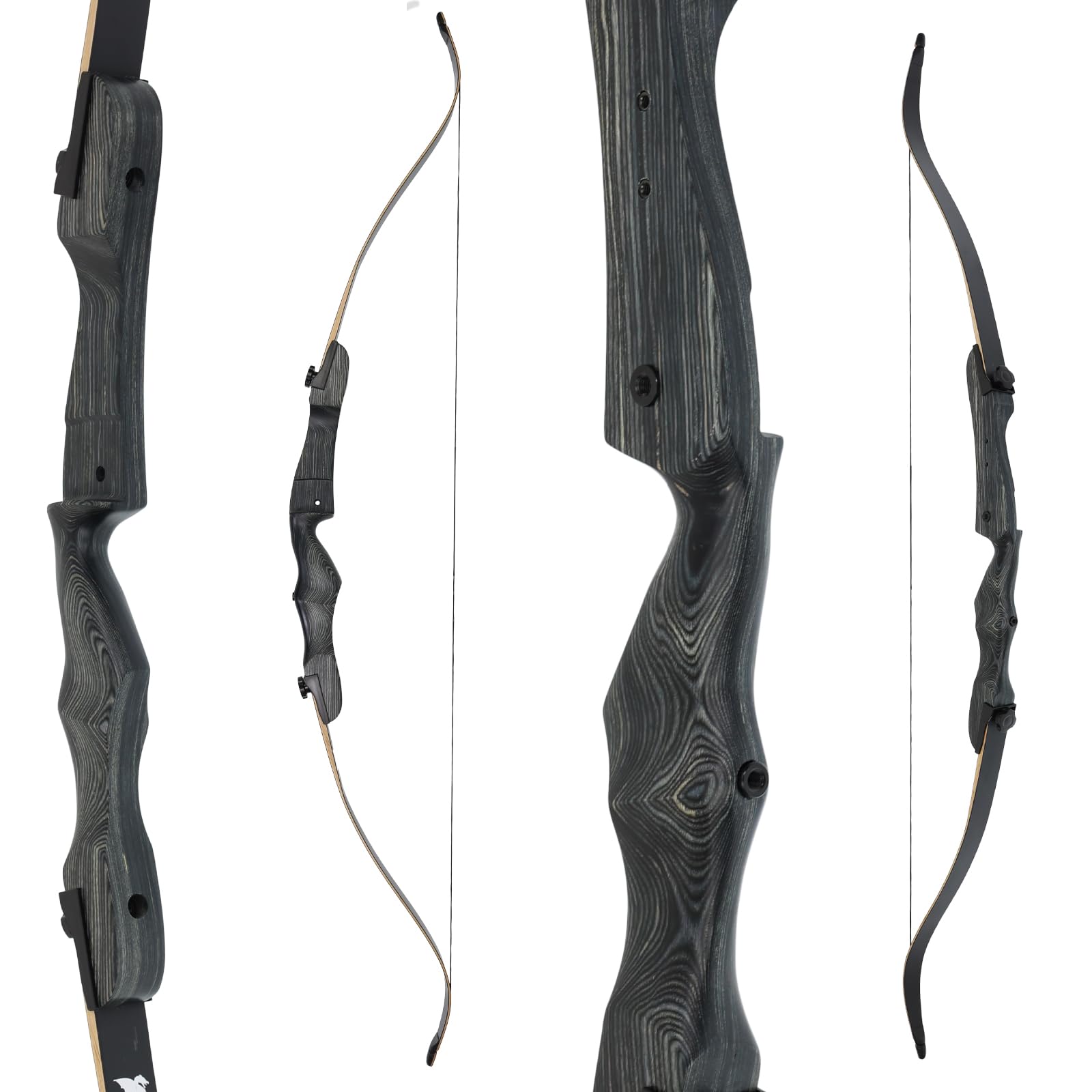 Bogen Set 68 Zoll Recurvebogen Drake Greyhound Einstiegsbogen 20-34lbs wählbar mit Zubehör Set, Armschutz, Pfeile, Köcher, Ziel