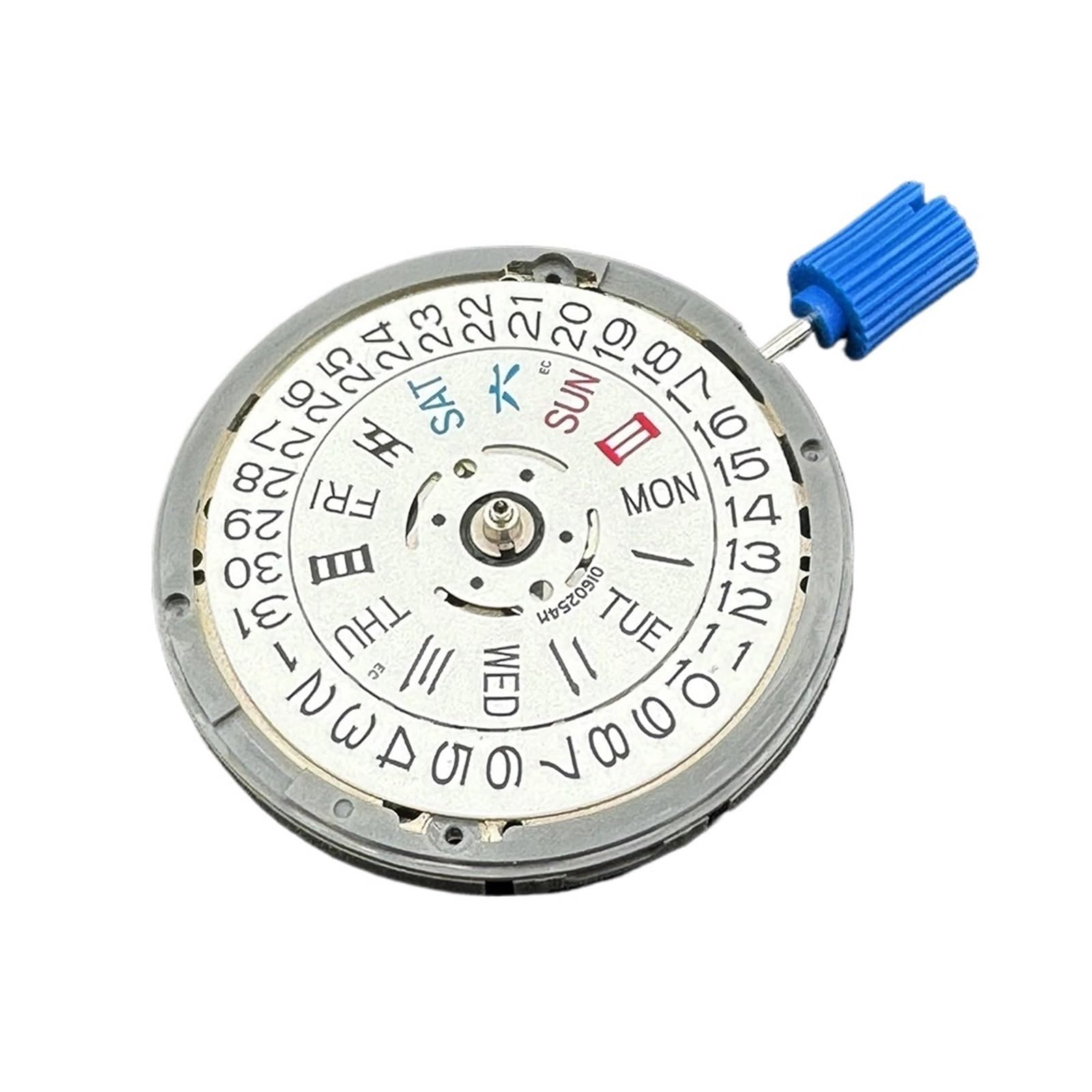 Automatic NH36 NH36A Mechanical Movement Crown at 3/3.8 O'clock White Day-Date Wheel Modification Replace Movement 4R36