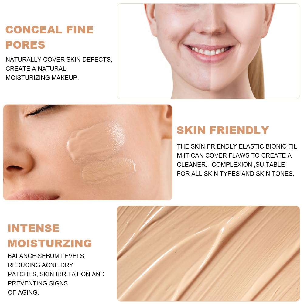 Poduszka powietrzna z głową grzyba CC Cream, Beauty Mushroom, kremowa poduszka powietrzna, podkład, korektor, krem BB, nawilżający, rozjaśniający, równomierny odcień skóry (kość słoniowa)