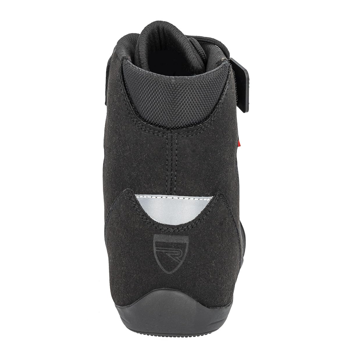 CURVE Botas moto Radium Negro, Micro amara, Protección cambio, tobillo y talón, Cierre autoadherente con cordones, Suela antideslizante, Adultos, Hombre, Mujer, CE