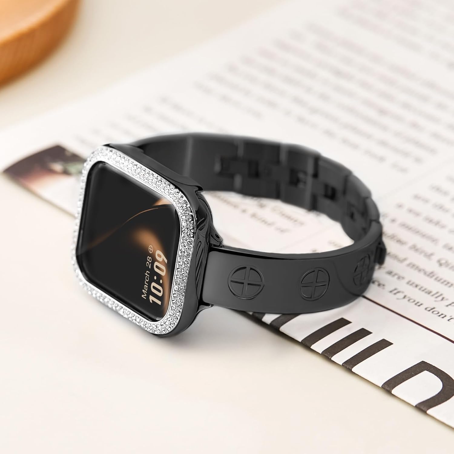 Missair Compatible with Apple Watch Band 38mm 40mm 41mm 42mm 44mm 45mm 46mm 49mm, Stainless Steel Metal Strap Women Dressy Bracelet Wristband for iWatch Series 11 10 9 8 7 6 5 4 3 2 1 SE Ultra - Image 4