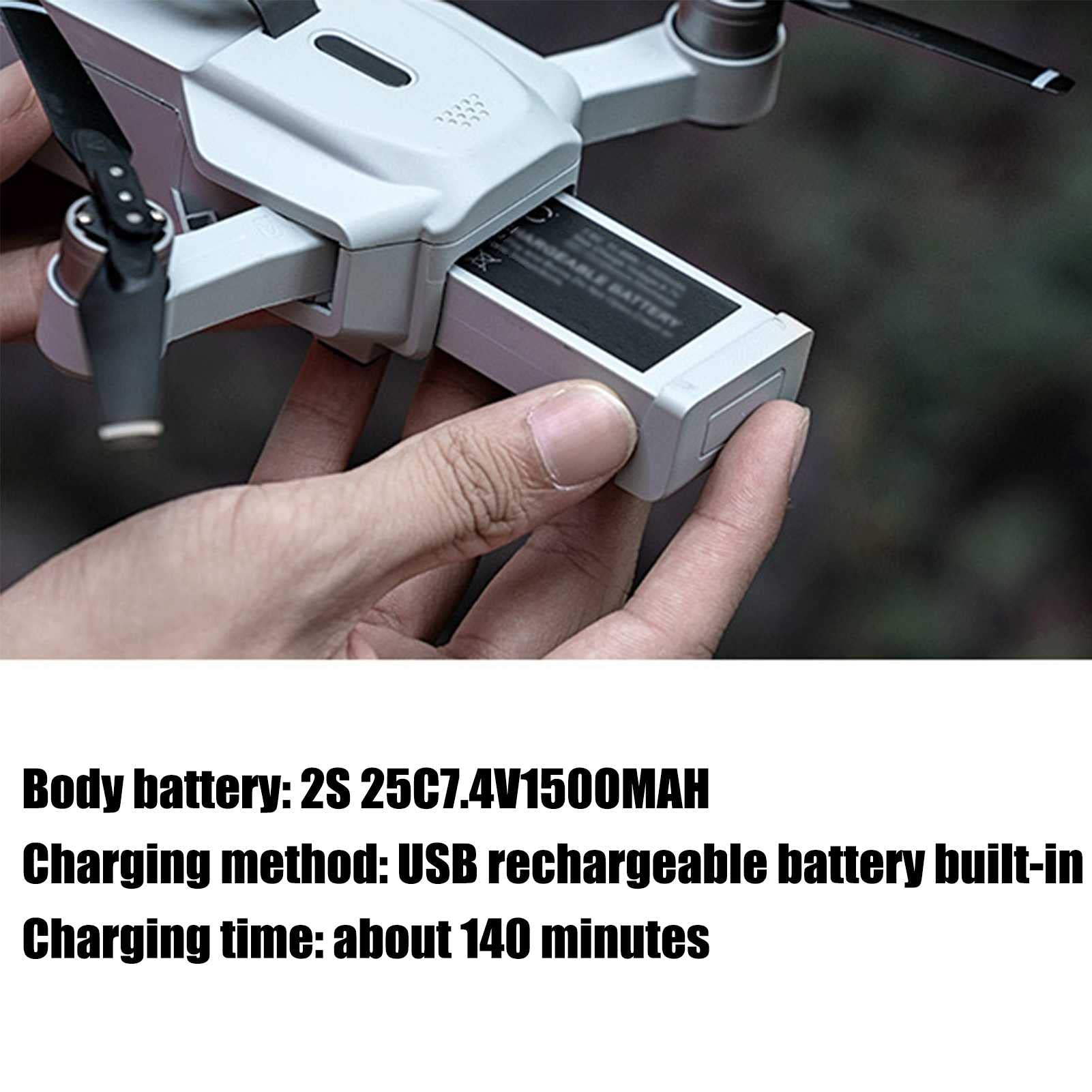 Drones GPS para adultos que te siguen?brushless Motor plegable 4k HD doble cámara aérea control remoto aeronave (gris 3 BATTERY)