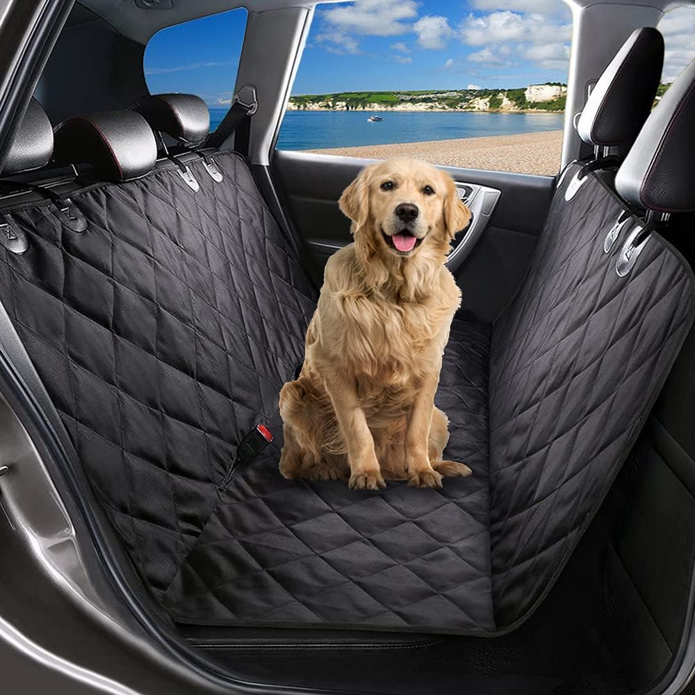 QIZUN 1 Pack Dog Car Seat Cover for Toyota Corolla Touring Sports Estate 12 (XII) E210 I 2018-2023, Back Seat Protector Waterproof Scratchproof Pet Seat Cover Quilted Oxford Fabric