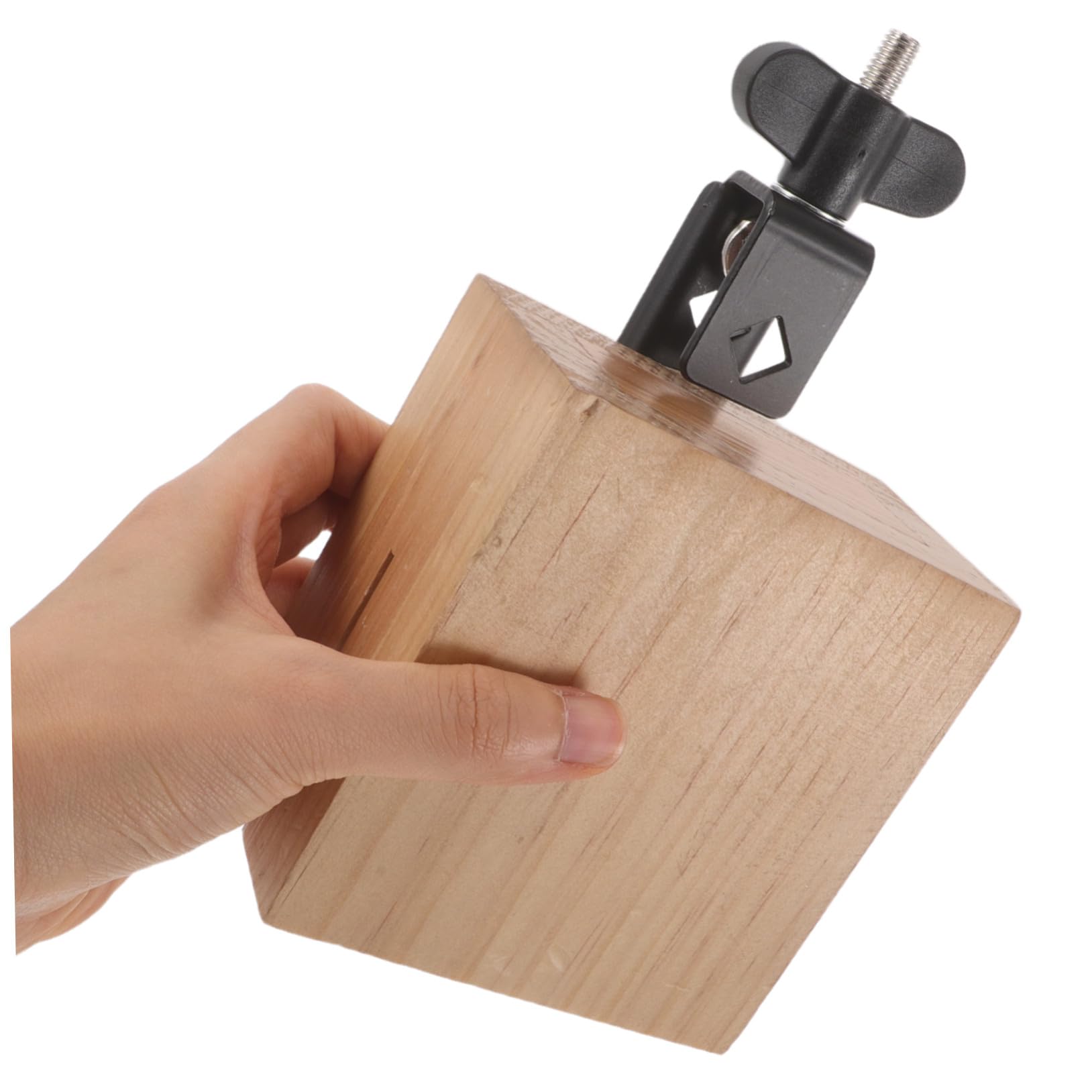 BESPORTBLE Blocco Percussione in Legno Struttura Robusta e Montabile, Strumento Musicale a Forma Quadrata, per Ensemble Musicali e Performance Festival