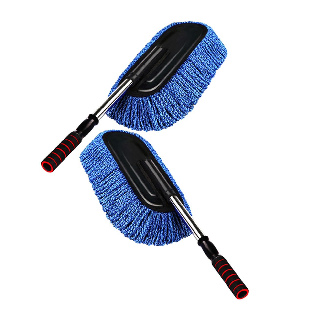 PLAFOPE 2piezas Cepillo De Limpieza para Automóvil Ajustable y Telescópico Herramienta De Lavado De Vehículos Cerdas Suaves para Interior y Exterior