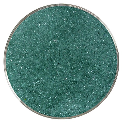 Teal Green Transparent Fine Frit - 8oz - 96COE - Made from System 96 Glass