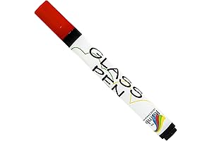 Window Marker with Washable Paint in Red - Glass Pen Fine Tip...