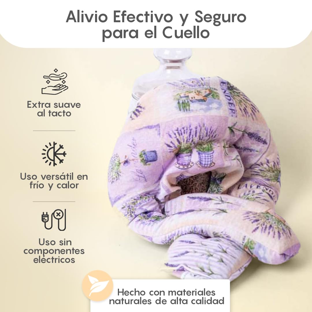 Saco Térmico de Semillas para Cervical 28 x 30 cm Aroma a Lavanda