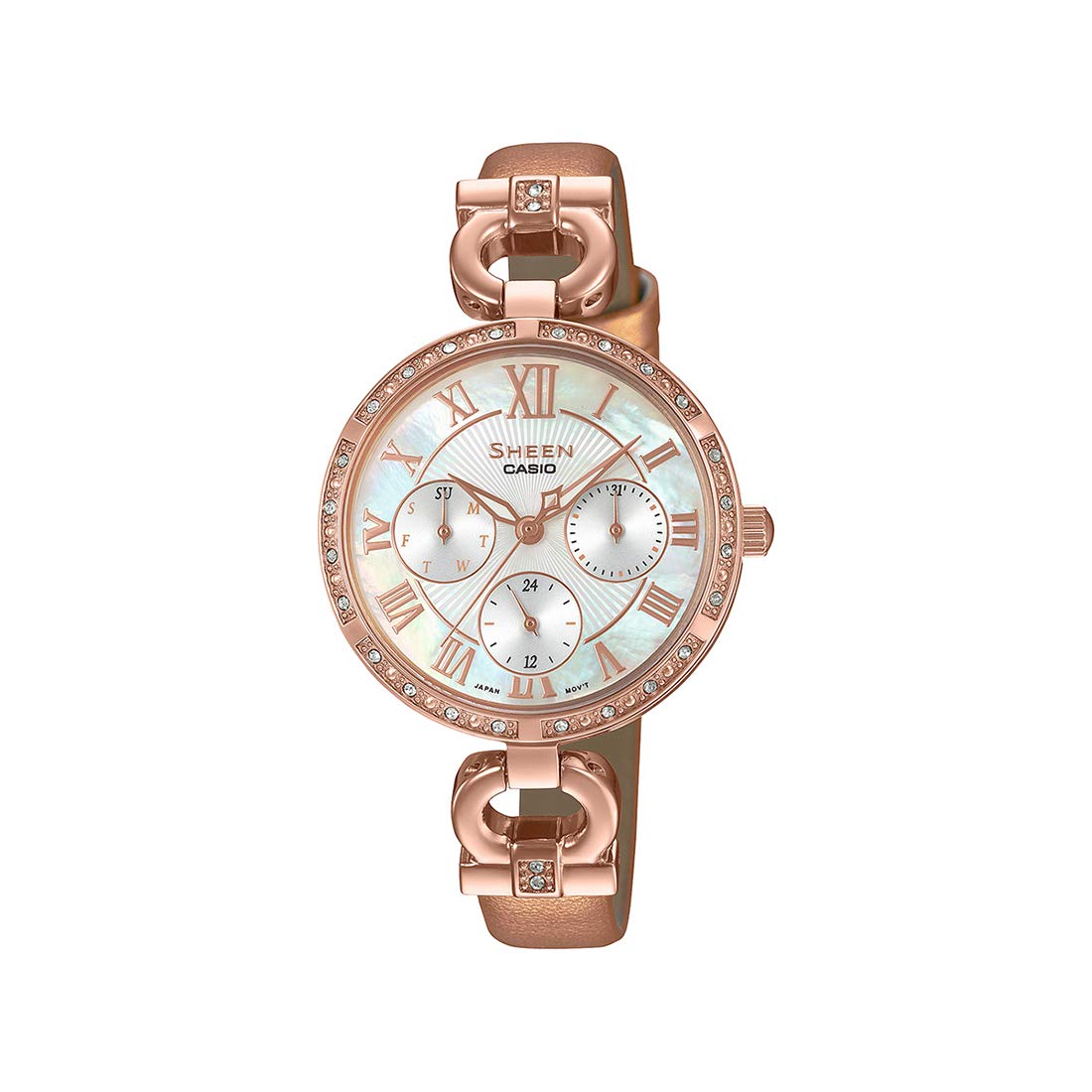 Casio Analog Silver Dial Womens Watch-SHE-3067PGL-7BUDF (SX267) (B07W85LW5F) Amazon Price History, Amazon Price Tracker