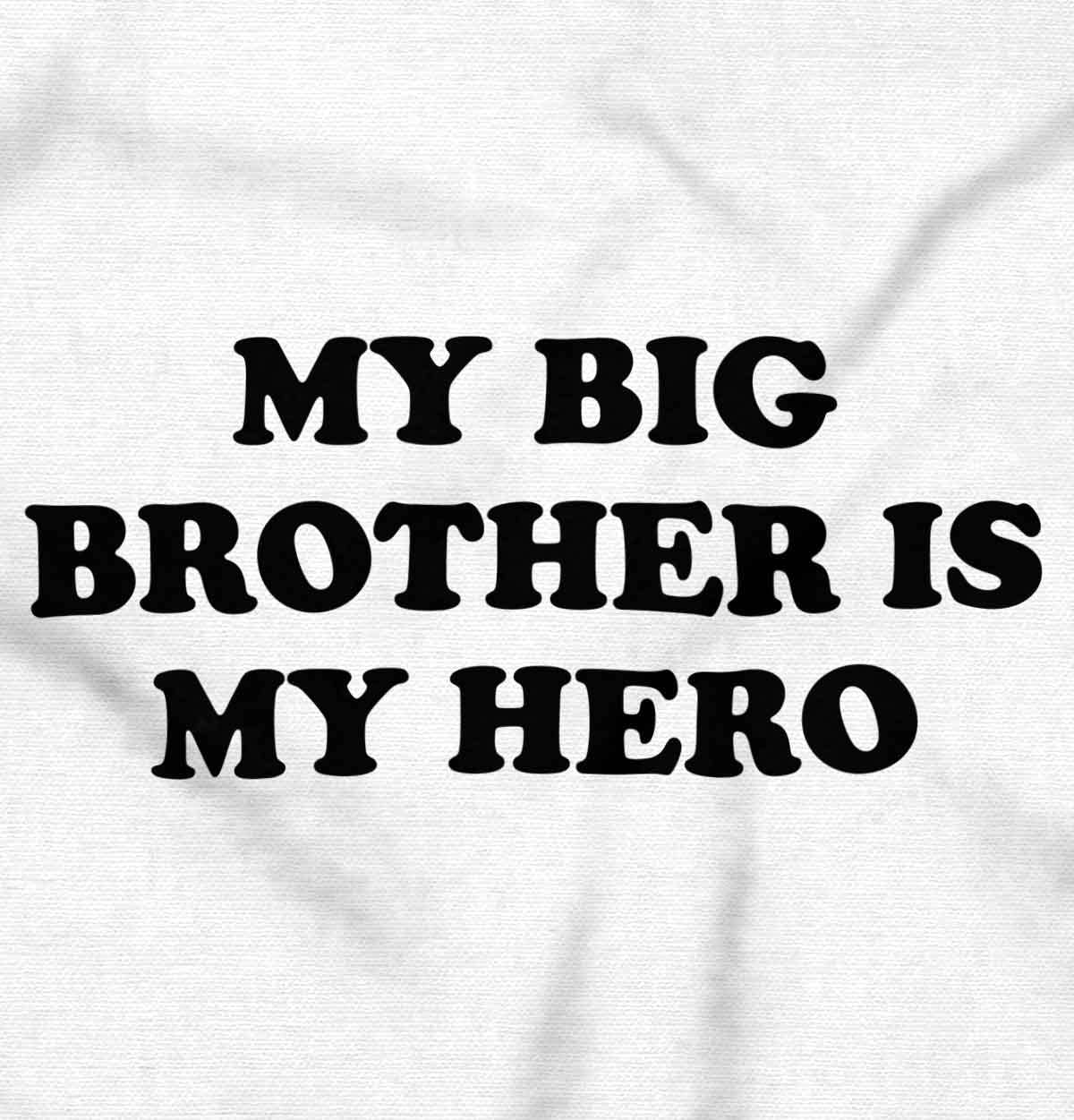 Brisco Brands Little Lil Brothers Cute Big Bro Hero Baby Romper Boys or Girls