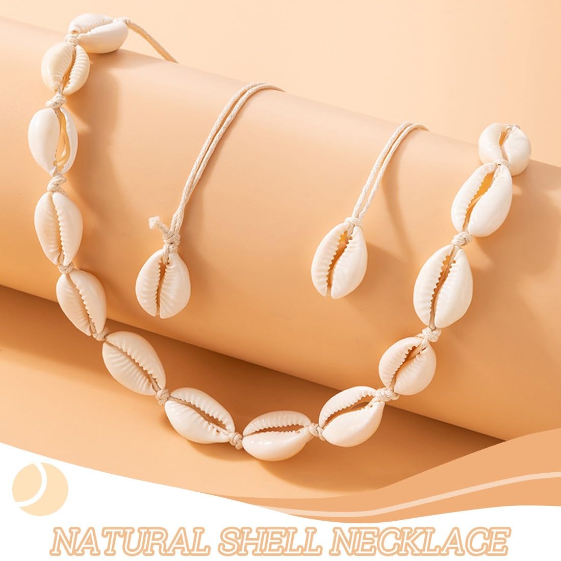 Set Collana E Braccialetto Di Conchiglie Naturali - Regolabile, Gioielli Hawaiani Per Donne E Ragazze, Stile Spiaggia - Foto 14