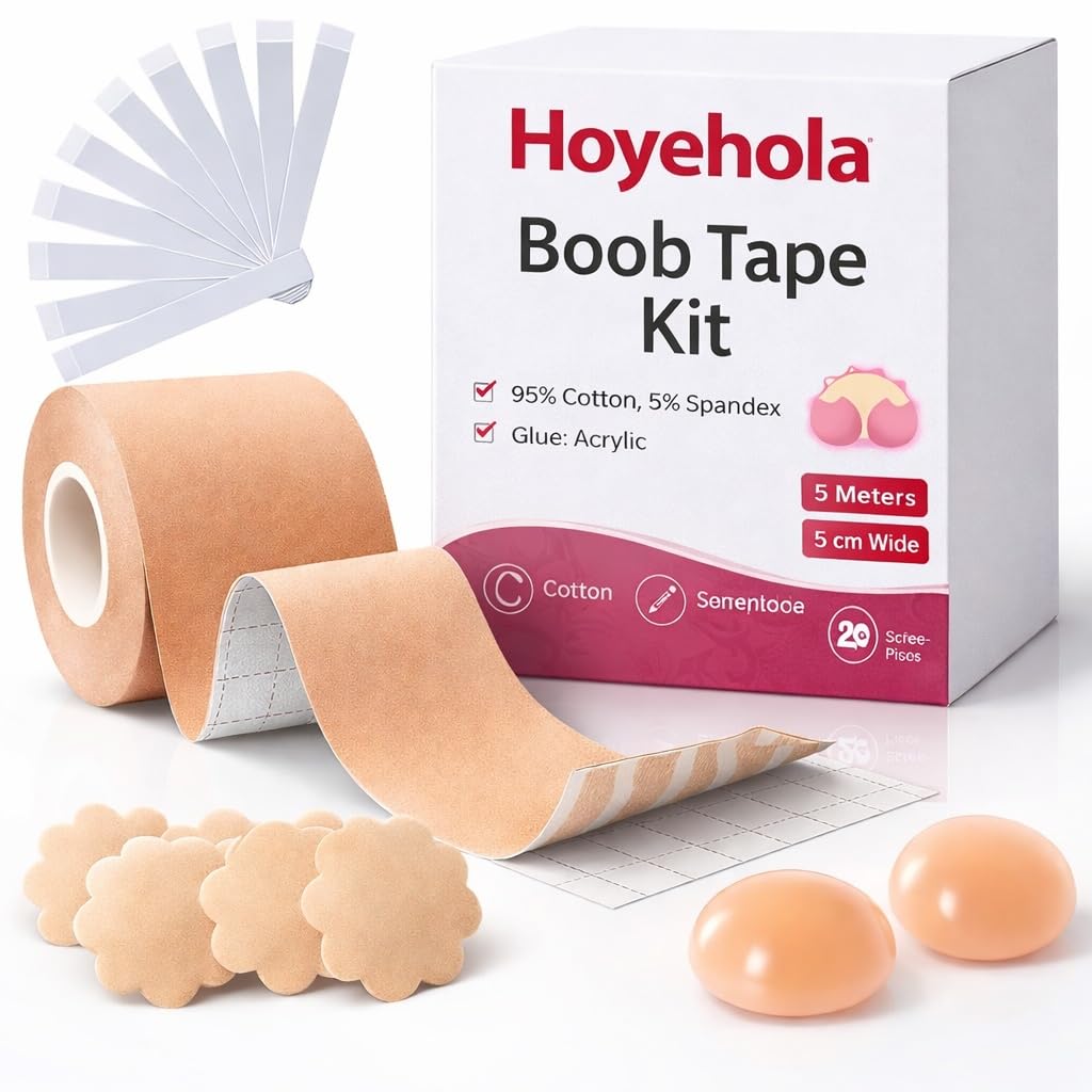 Breast Lift Boob Tape Kit for Women | Invisible No Bra Support with Nipple Covers & Fashion Tape | Ideal for Backless, Deep Cut & Party Dresses-image-24