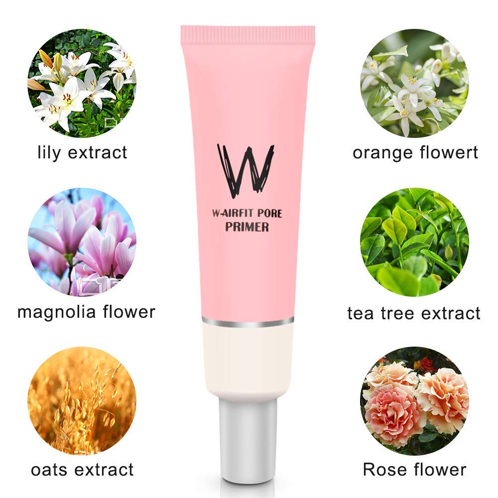 Face Makeup Pore Primer, Pink Isolation Cream Invisible Pore, Cover Acne Marks, Oil Control, Brightening Moisturizing Concealer Foundation - 35ml (35ml face cream) (1 pcs) : Beauty & Personal Care