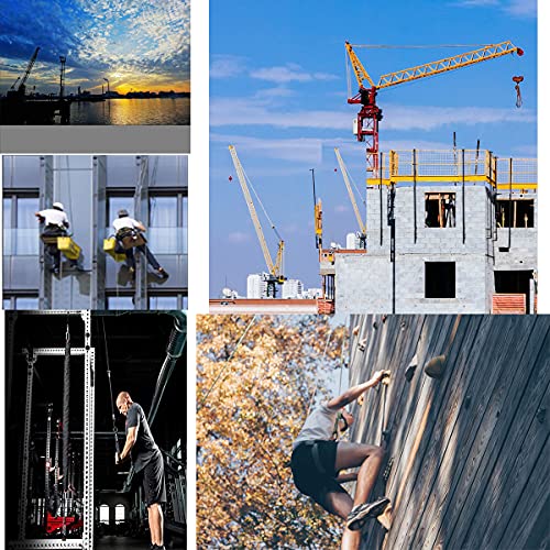 Penkwiio Cable Pulley + Carabiner Duplex Bearing 360 Degree Rotation Loading 1760Lb/800Kg For Pulley System Diy Attachment Lifting Blocks,Hoists,Ladder Lift,Diy Home Projects, Clothesline, Shop Lifts #TOP6