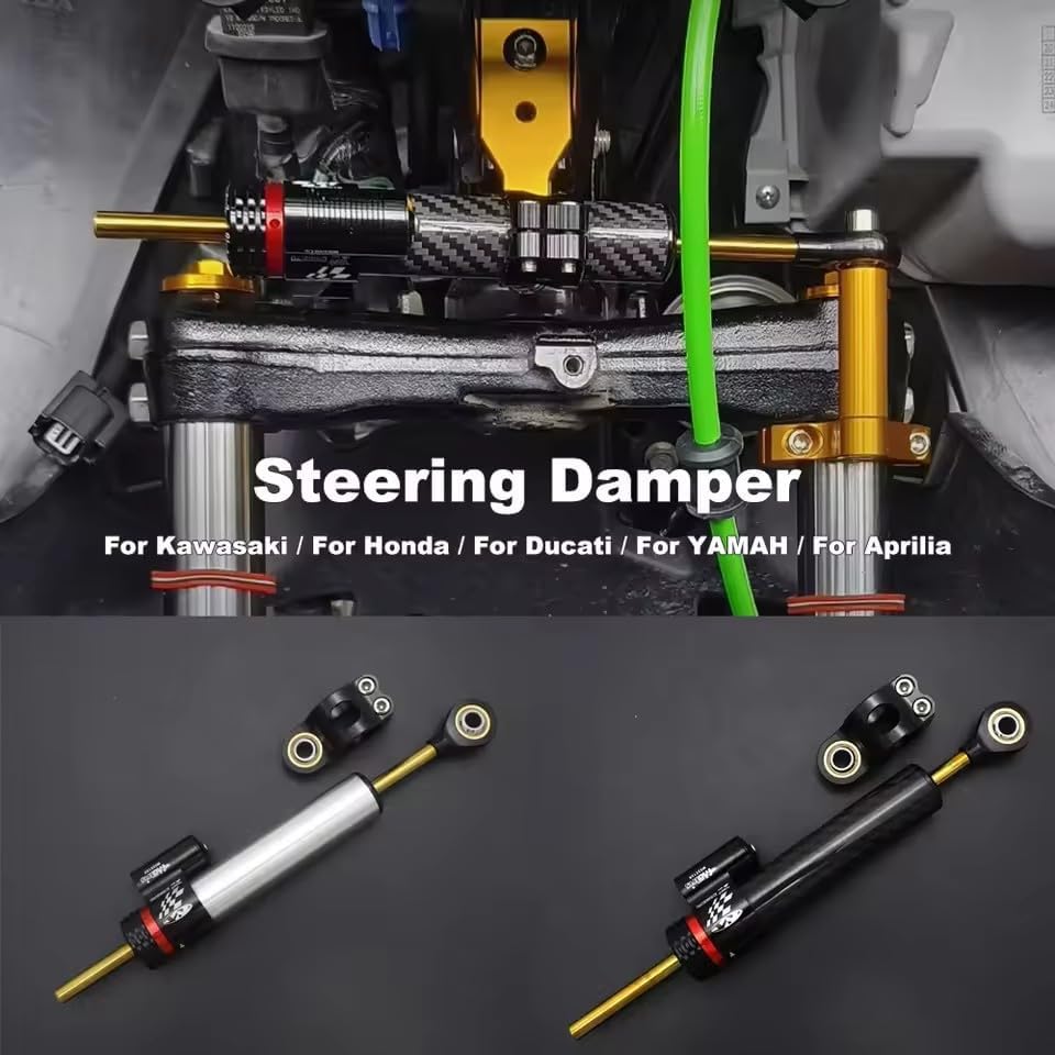 Motorcycle Adjustable Steering Damper Bracket Mounting Kit For Kawasaki Ninja 400 500 ZX-6R Z1000 For Honda For YAMAH XMAX MT-09