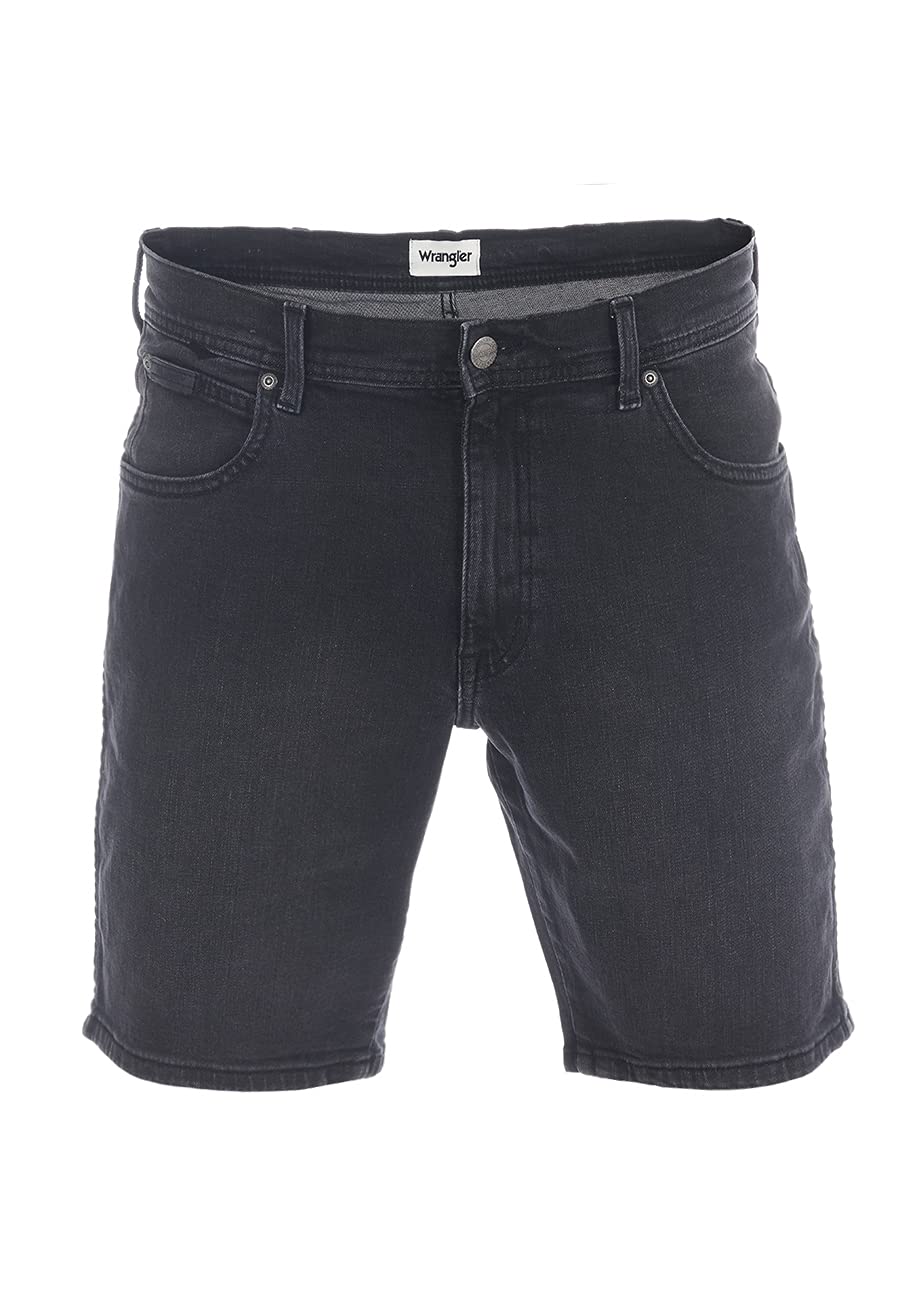 Wrangler Texas - Pantalones Vaqueros Cortos elásticos para Hombre, Corte Regular, algodón, Bermudas, Verano, Color Azul y Negro, w30, w31, w32, w33, w34, w36, w38, w40