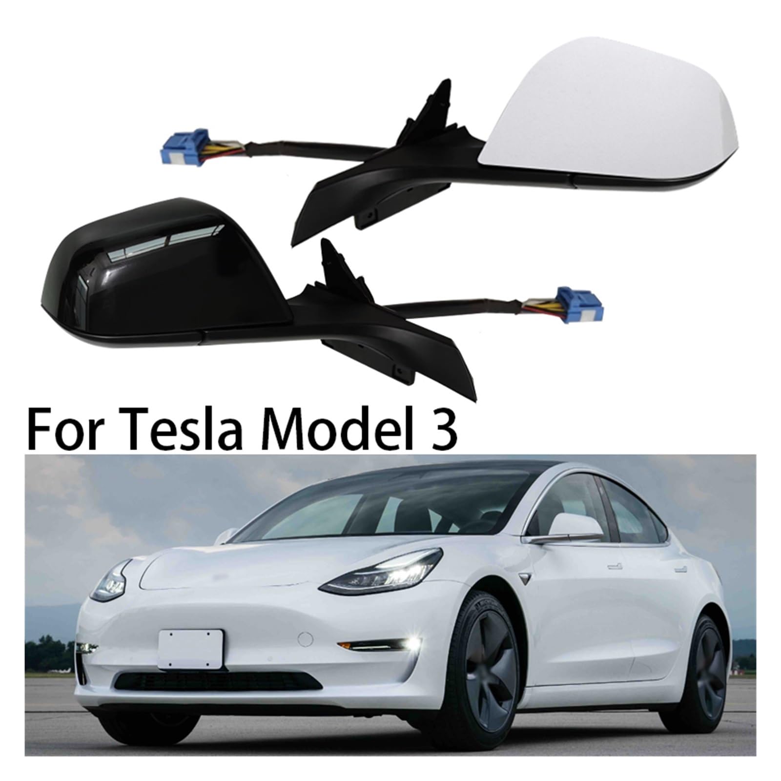 Amazon.com: Auto Side Rear View Mirror Assembly Compatible For  