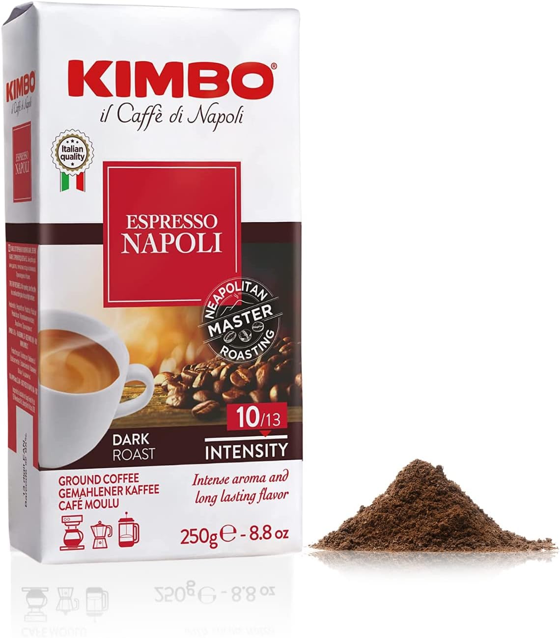 2 Pack - Kimbo Napoletano Ground Espresso - 8.8oz. Pack