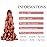 French Curl Braiding Hair 8pack Loose Wavy Pre Stretched Synthetic Spiral Curly Braiding Hair 350 Ginger 24inch 75g/pack Crochet Hair(24 Inch,8 Packs,350)