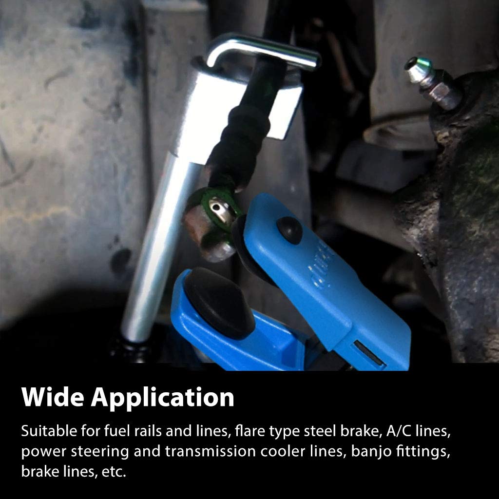 4PCS Auto Steel Line Clamp Kit Fluid Stopper Set For Banjo Fitting