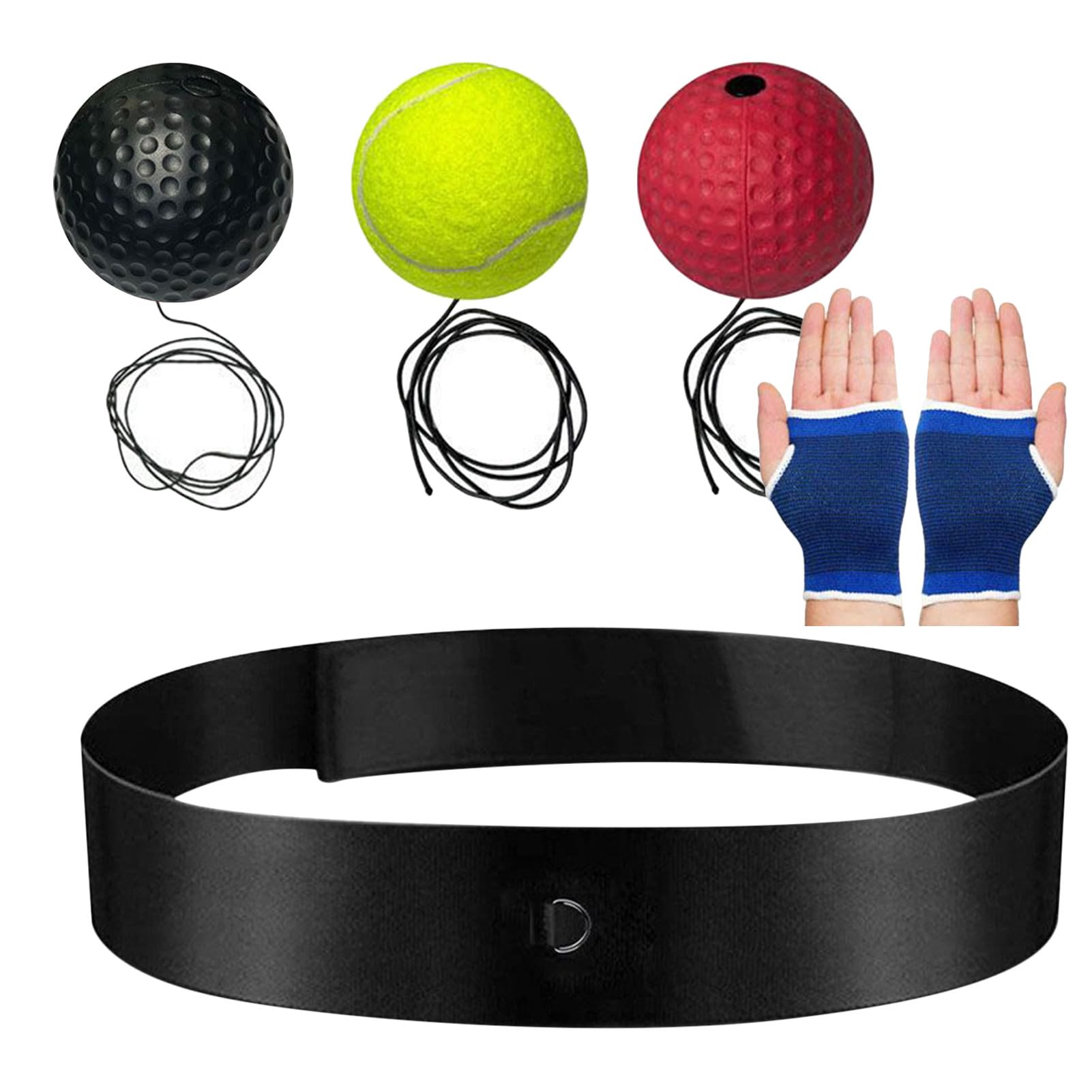 Boxer Reflex Ball | Balles D'entraînement De Boxe Pour Enfants Et Adultes, Balles Réflexes Compactes Pour Développer L'agilité Pour Le Salon, La Cour, La Chambre, Les Parcs, La Salle De Sport Fiira
