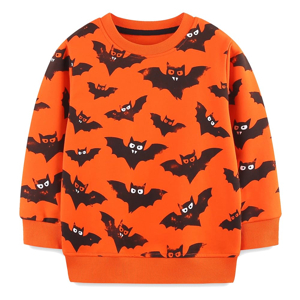 Popshion Toddler Boys Sweatshirt Cotton Lightweight Kids Winter Warm Sweater Crewneck Pullover Tops