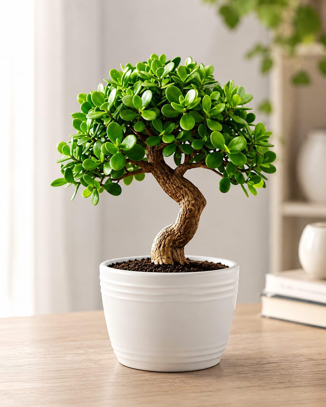 Live Jade Plant (Crassula Ovata) in Pot – Easy Care Indoor Succulent Plant for Home & Office Decor, Air Purifying Houseplant-image-8