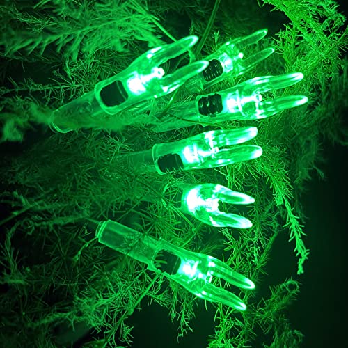 Image of 6PCS X Lighted Nocks for Arrows with .204 .233 .244 .246 Inside Diameter with H, S, GT Bushings High-Visibility LED Arrow Nocks, ON /Off Switch Included